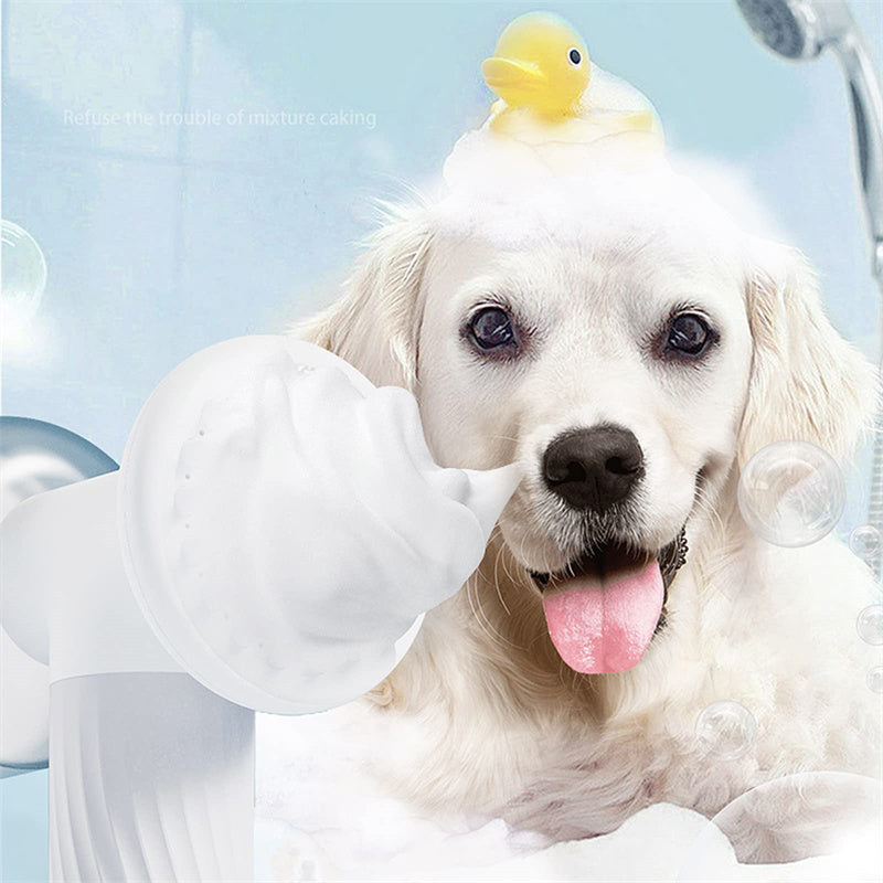 Automatic Foaming Dog Bath Brush