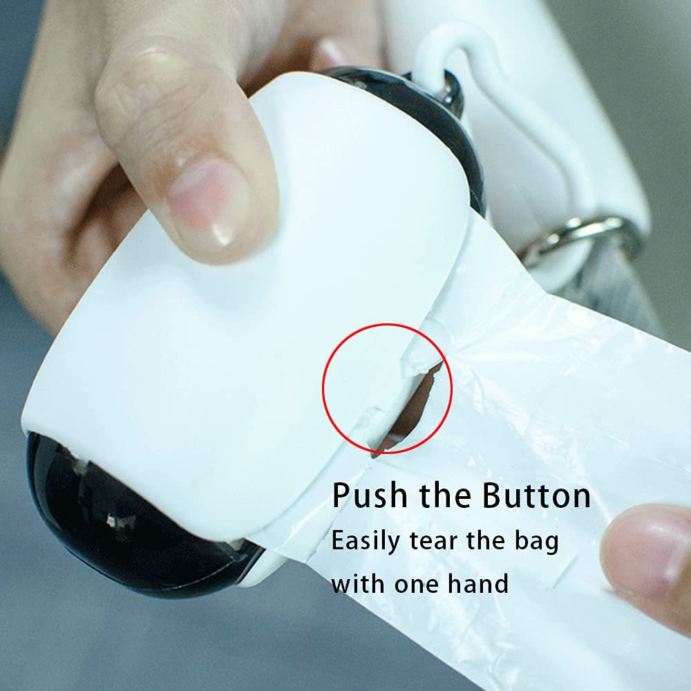 Leash-Attached Waste Bag Dispenser
