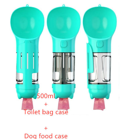3-in-1 Dog Water Bottle – Hydration, Food &amp; Storage in One!