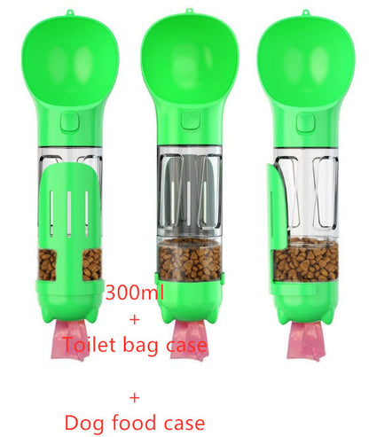3-in-1 Dog Water Bottle – Hydration, Food &amp; Storage in One!
