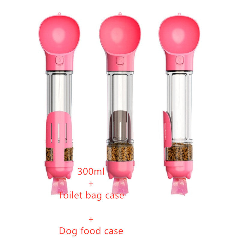 3-in-1 Dog Water Bottle – Hydration, Food &amp; Storage in One!