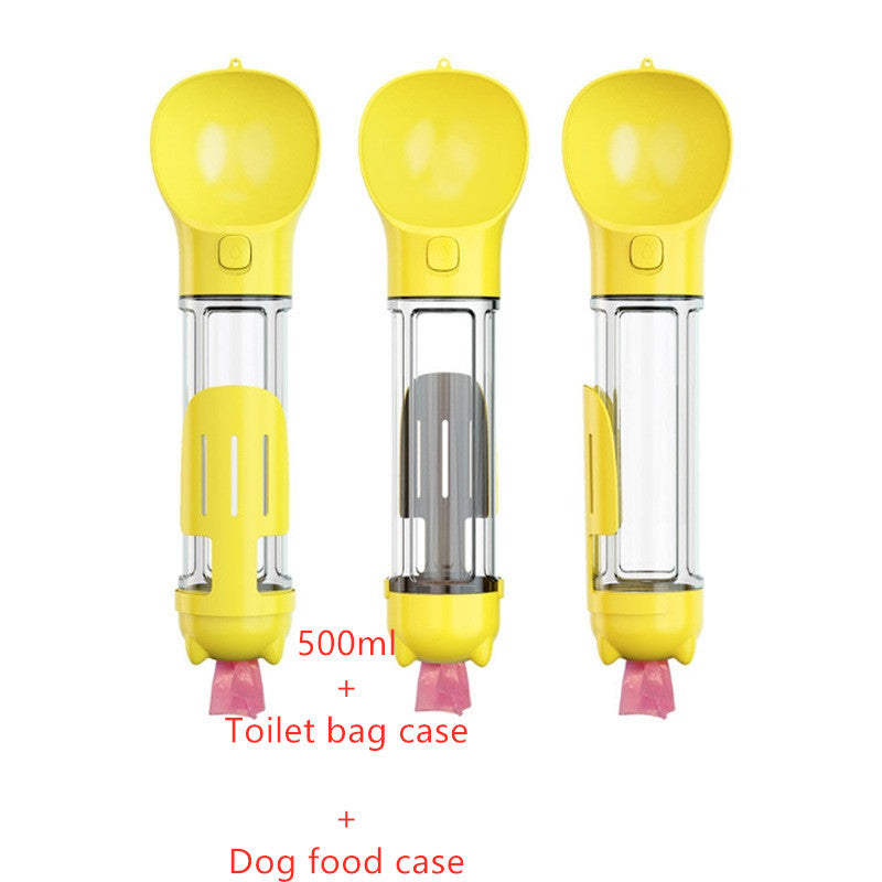 3-in-1 Dog Water Bottle – Hydration, Food &amp; Storage in One!