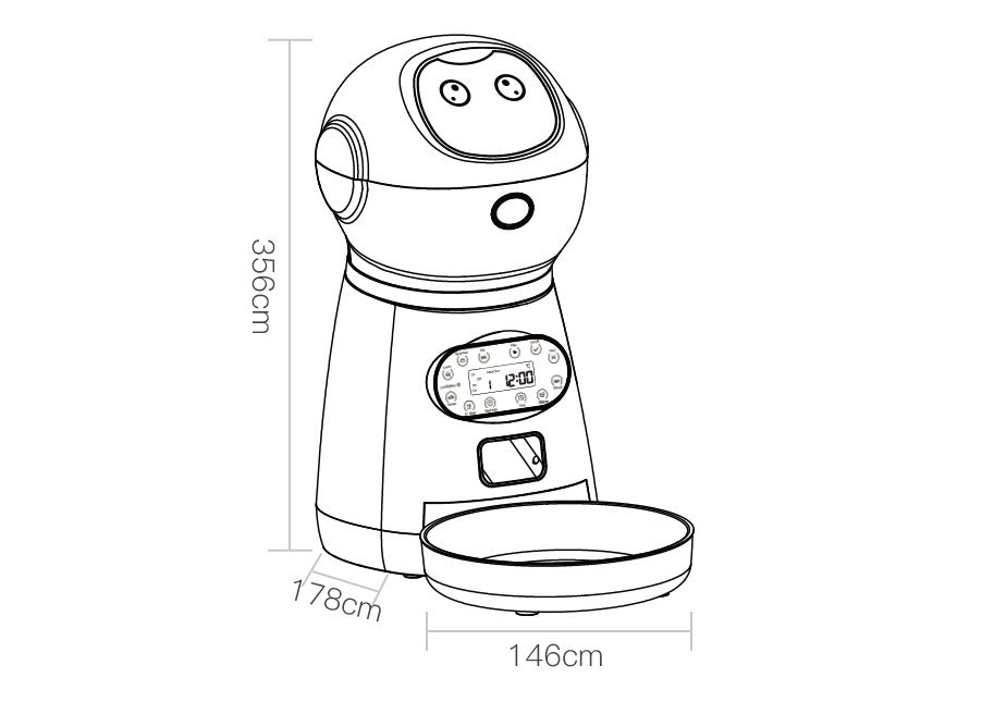 Automatic pet feeder WALL-E