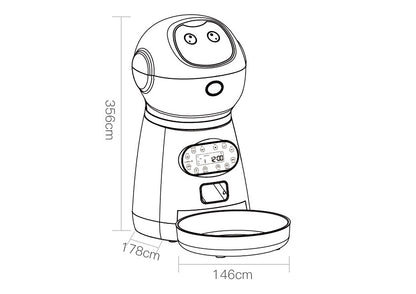 Automatic pet feeder WALL-E