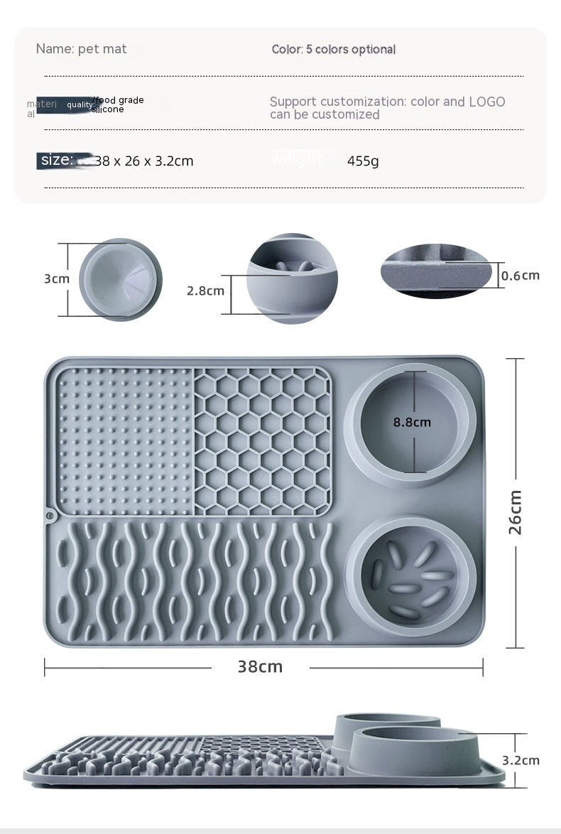 Pet Multi-functional Silicone Plate