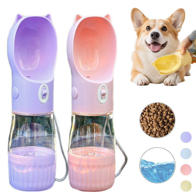 Portable Dog Water &amp; Food Bottle