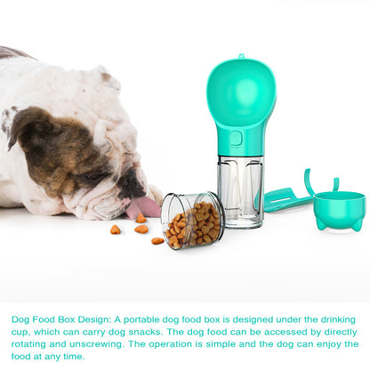 3-in-1 Dog Water Bottle – Hydration, Food &amp; Storage in One!